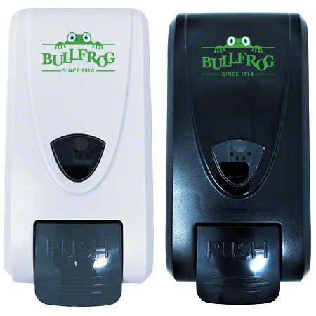 Manual Soap Dipenser in White and Black front image
